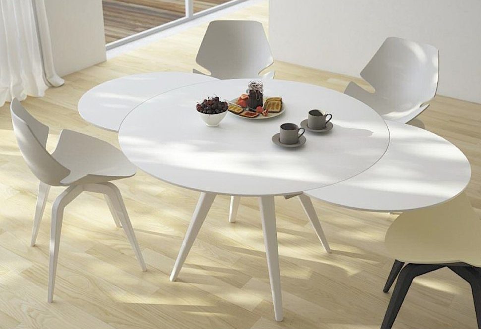 model meja makan minimalis bundar