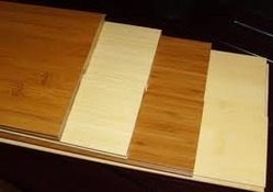 papan bambu dibuat dengan lem untuk laminasi bambu