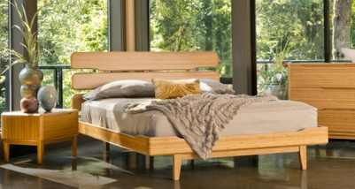 tempat tidur bambu laminasi