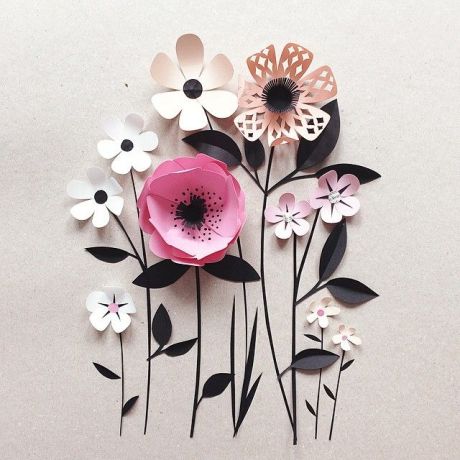 bunga art paper