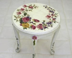 meja decoupage