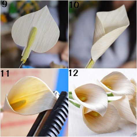 membuat bunga lily kertas