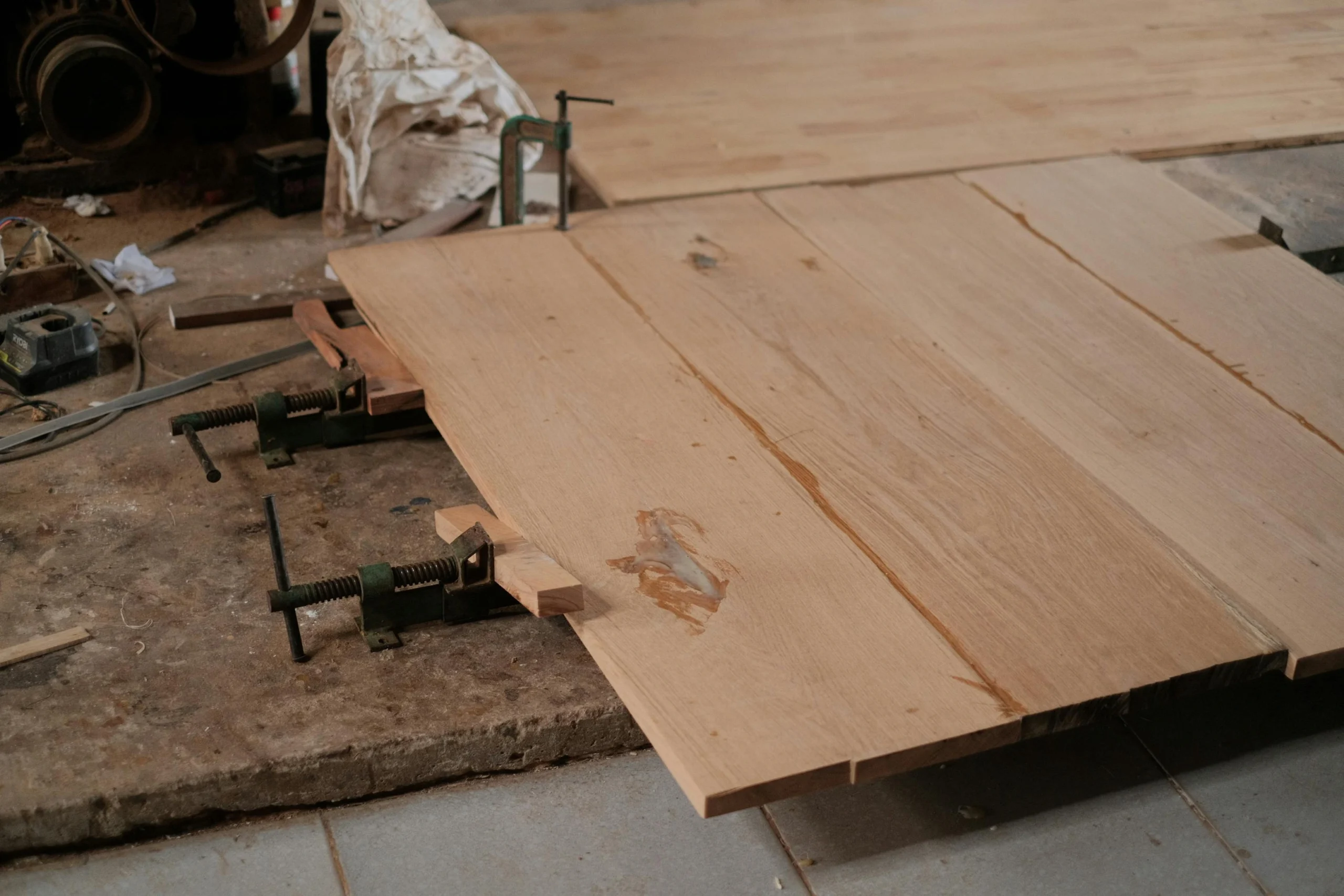 proses clamping kayu