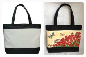 tas tote decoupage