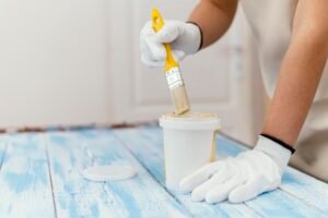 Pencampuran lem epoxy